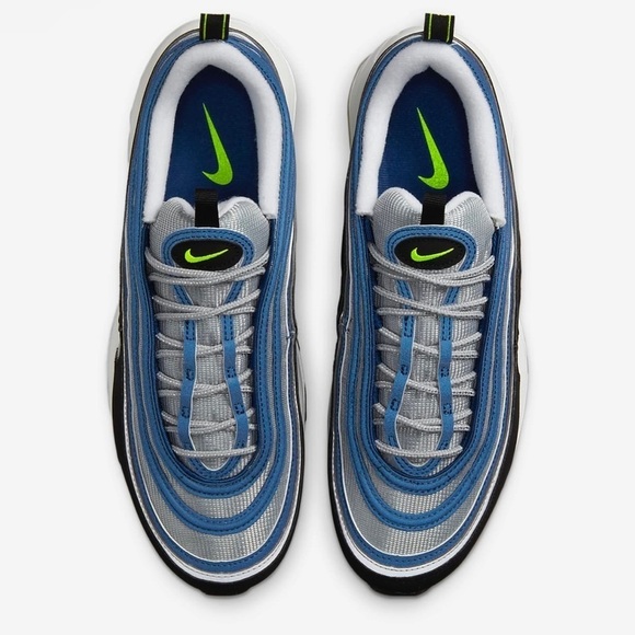 NWOB Nike Shoes Women’s Nike Air Max 97 Og Atlantic Blue/Yellow Dq9131-400 - Picture 6 of 12